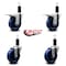 Service Caster 4'' Solid Poly Swivel 1-1/4'' Expanding Stem Caster Set 2 Total Lock Brakes, 4PK SCC-EXTTL20S414-SPUS-2-S-2-114 - alternate 5
